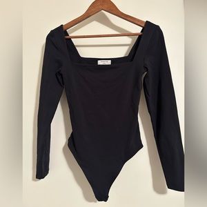 Babaton Long Sleeve Square Neck Bodysuit